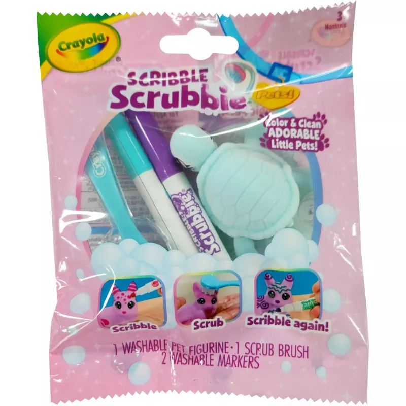 Scribble Scrubbie Pastel Pets Single Pack - Afterpay