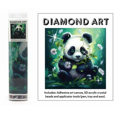 DIAMOND ART KIT 5D (30x30cm) - PANDA