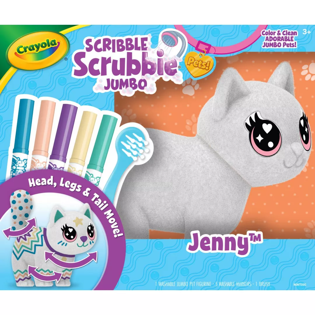 Scribble Scrubbie Jumbo Pet - Jenny - Afterpay Available!