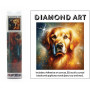 DIAMOND ART KIT 5D (30x30cm) - GOLDEN DOG