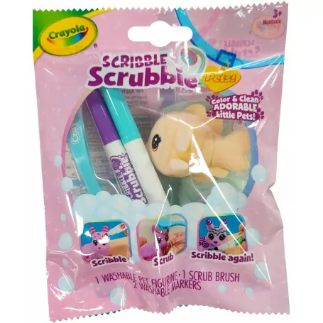 Scribble Scrubbie™ 1ct Pastel Pets Single Packs in SRT