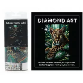 DIAMOND ART KIT 5D (15x20cm) - LEOPARD