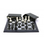 Magnetic Chess/Checkers Black/White 16''