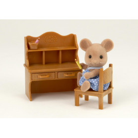 Sylvanian Families - Mouse Sister with Desk Set (Toyworld Exclusive)