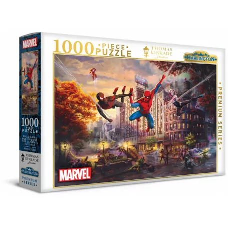 Harlington Thomas Kinkade 1000pce Puzzle - Marvel - Spider-Man and Friends: The Ultimate Alliance