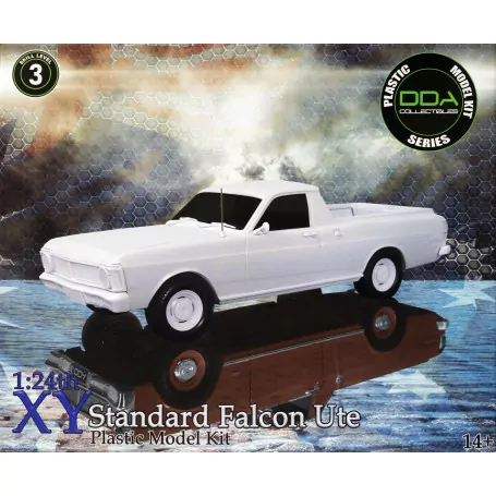 1:24 Plastic Kit XY Standard Ford Ute - Sealed Body, Opening Tailgate, Opening Bonnet w/Engine,