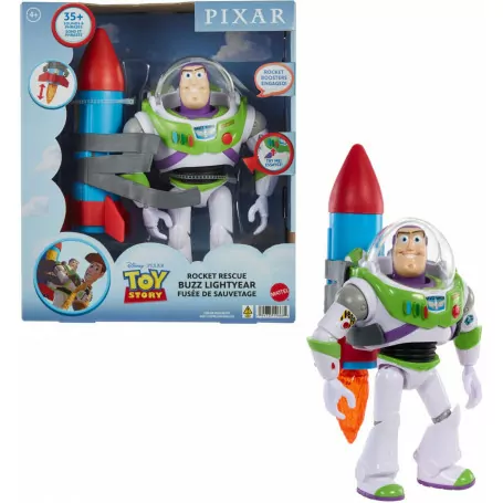 PIXAR LARGE SCALE FEATURE FIG - BUZZ WITH ROCKET